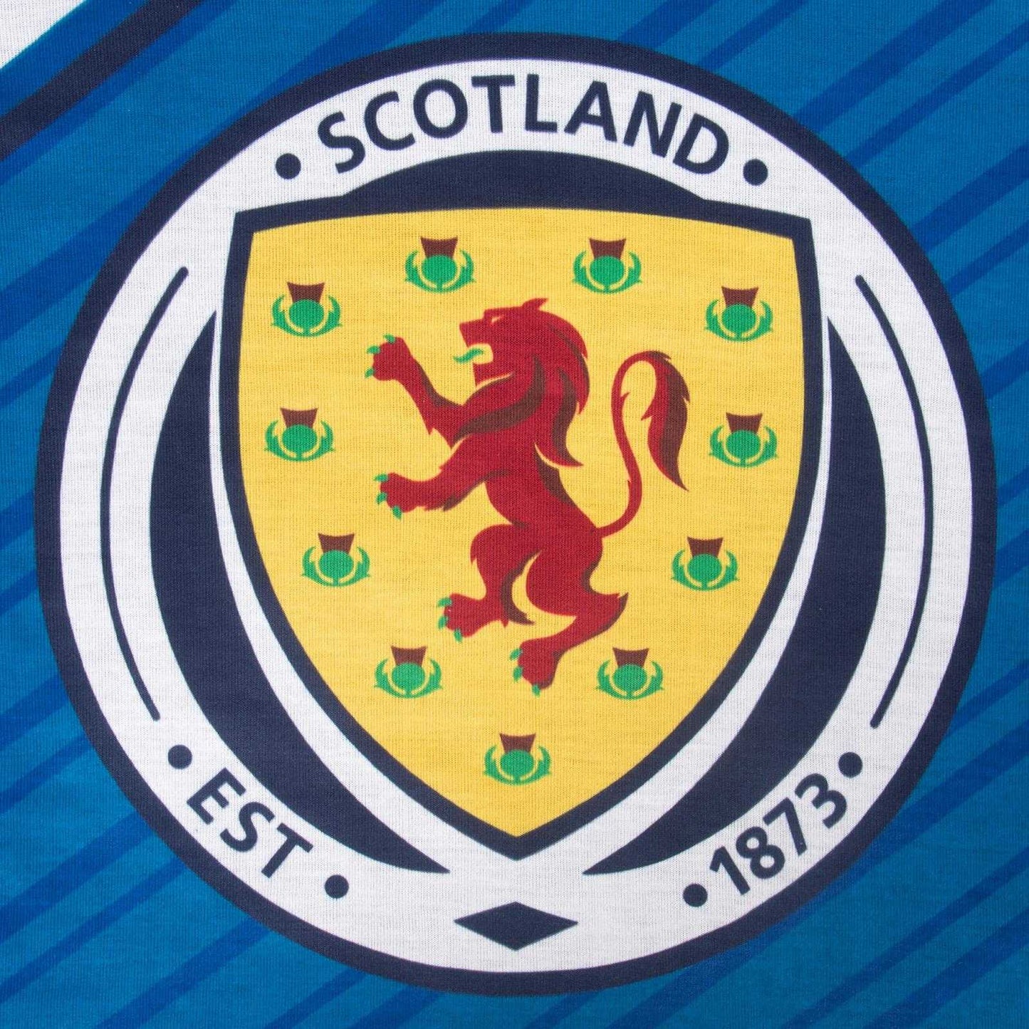 Navy Blue - Pack Shot - Scottish FA Boys Sublimation Long Pyjama Set