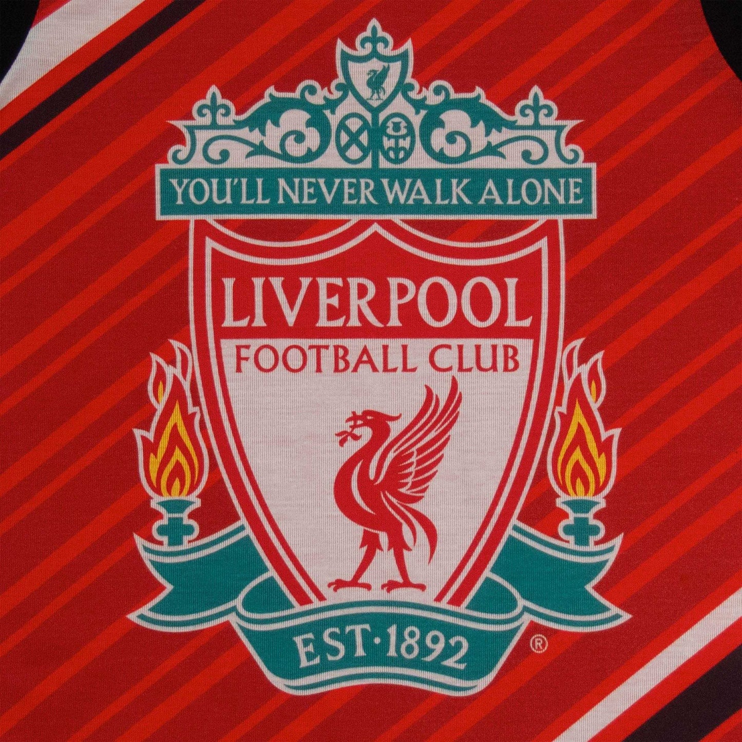 Red-Black - Pack Shot - Liverpool FC Boys Sublimated Long Pyjama Set