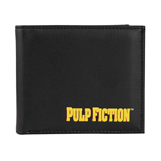 Black - Front - Pulp Fiction Tin Vincent Vega Jules Winnfield Leather Wallet