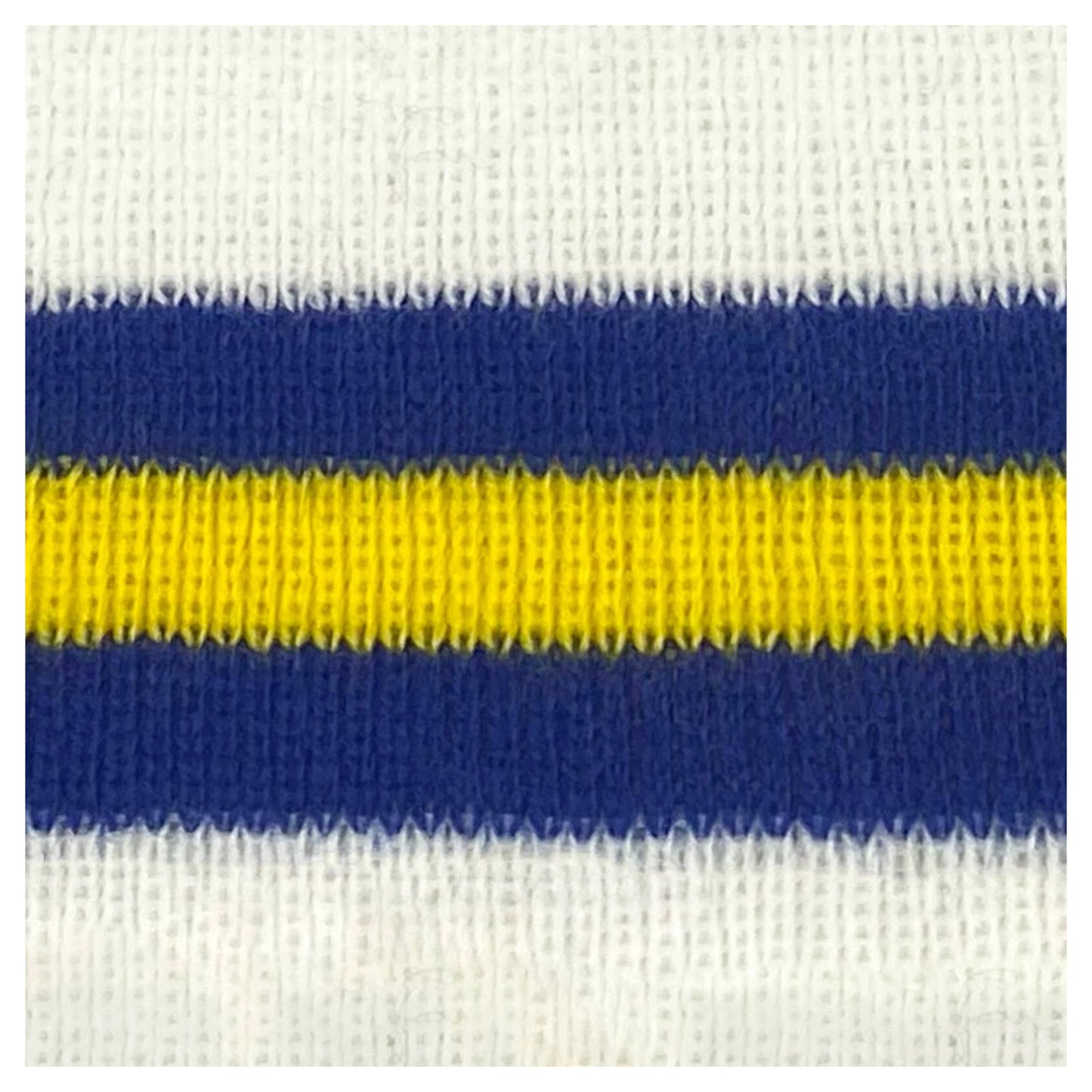 White-Blue-Yellow - Back - Fan Originals Leeds Retro Football Beanie
