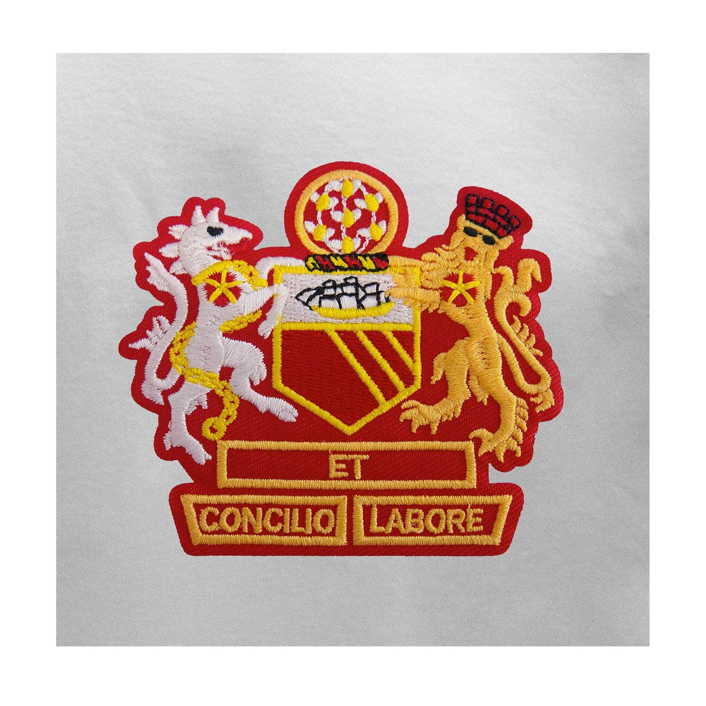 White - Back - Fan Originals Mens Manchester Crest T-Shirt