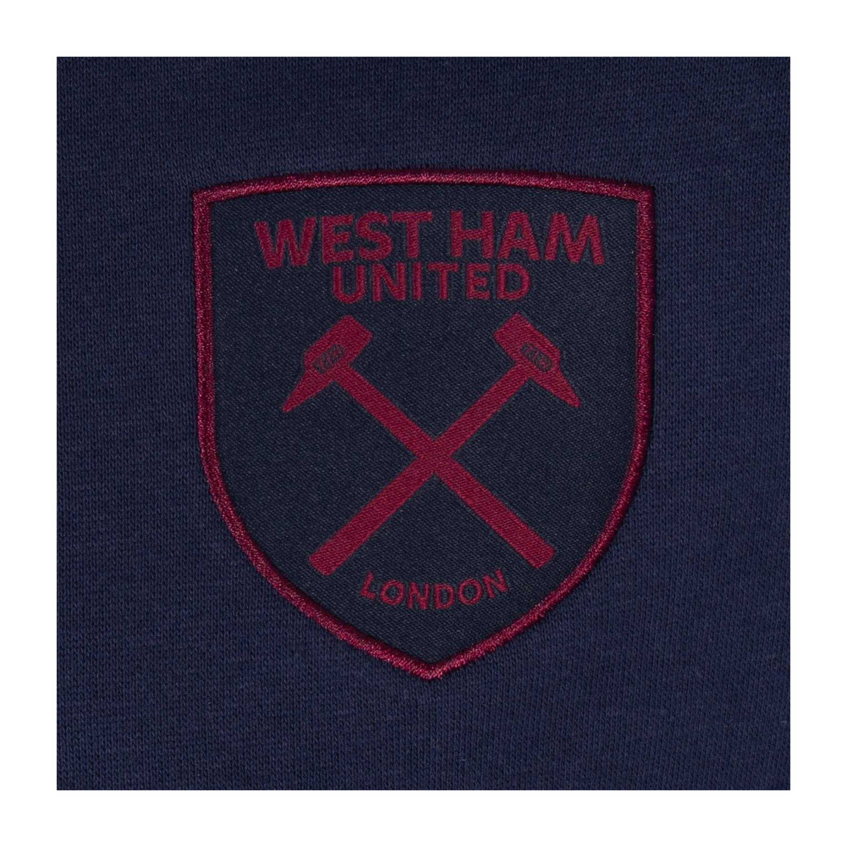 Navy Blue - Back - West Ham United FC Mens Taped Sweatshirt