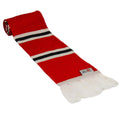 Red - Front - Fan Originals 3 Stripes Bar Scarf
