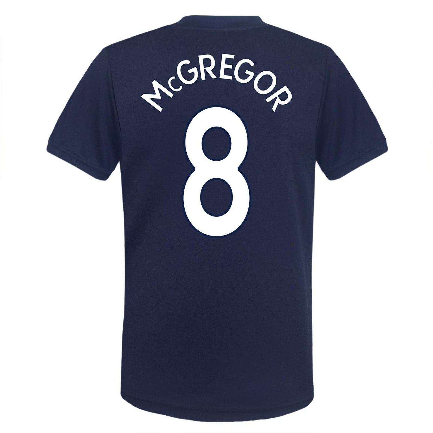 Navy Blue - Back - Scottish FA Boys Mc Gregor 8 Polyester T-Shirt
