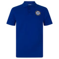 Royal Blue - Back - Chelsea FC Mens Crest Polo Shirt