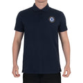 Navy Blue - Front - Chelsea FC Mens Crest Polo Shirt