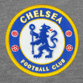 Grey - Back - Chelsea FC Mens Crest Polo Shirt