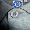 Grey - Side - Chelsea FC Mens Crest Polo Shirt