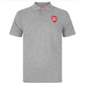 Grey - Back - Arsenal FC Mens Polo Shirt