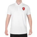 White - Front - Arsenal FC Mens Polo Shirt