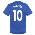 Royal Blue - Front - Chelsea FC Boys Cole Palmer 10 Polyester T-Shirt