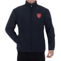 Navy - Front - Arsenal FC Mens Crest Fleece Jacket