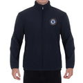 Navy - Front - Chelsea FC Mens Crest Fleece Jacket