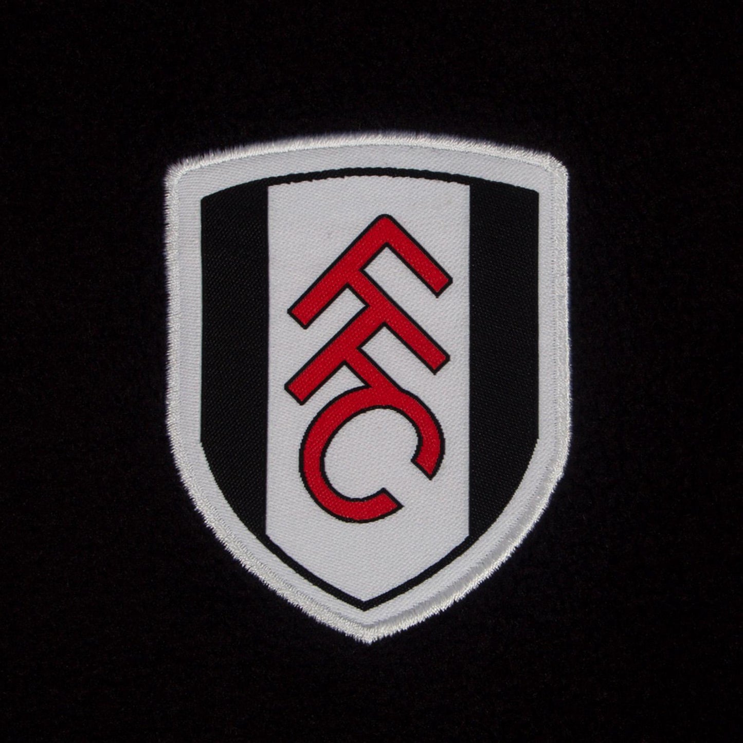 Black - Pack Shot - Fulham FC Mens Crest Fleece Jacket