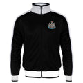Black-White - Front - Newcastle United FC Mens Retro Track Jacket