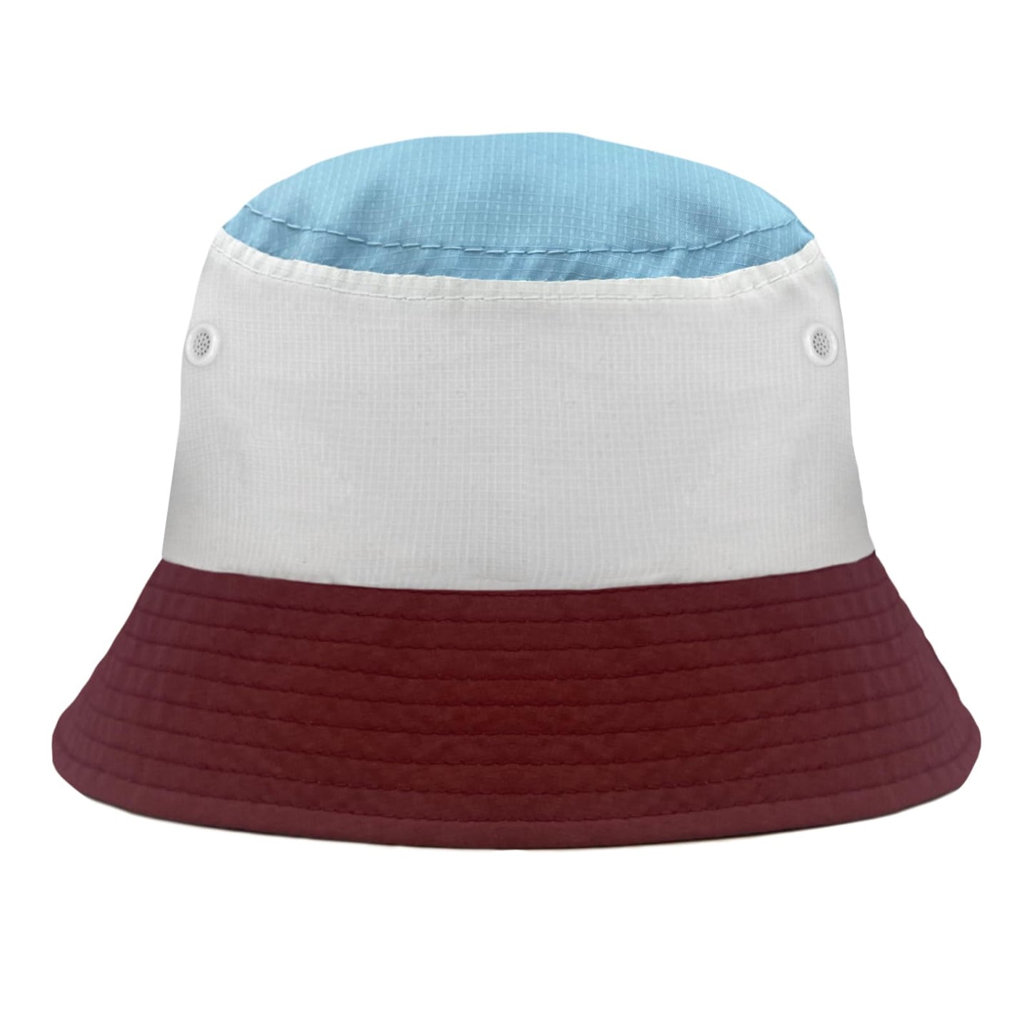 Claret-White-Blue - Back - Fan Originals Burnley Text Bucket Hat