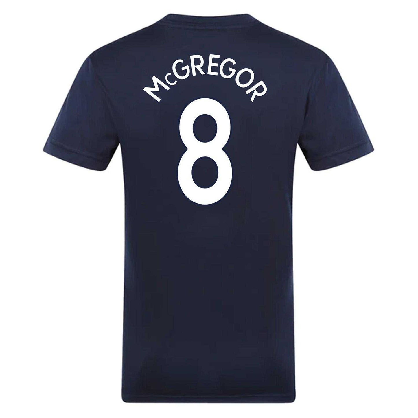 Navy Blue - Back - Scottish FA Mens McGregor 8 Polyester T-Shirt
