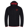Black - Front - Arsenal FC Mens Crest Peaked Windbreaker