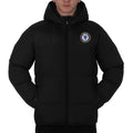 Black - Front - Chelsea FC Mens Crest Quilted Jacket