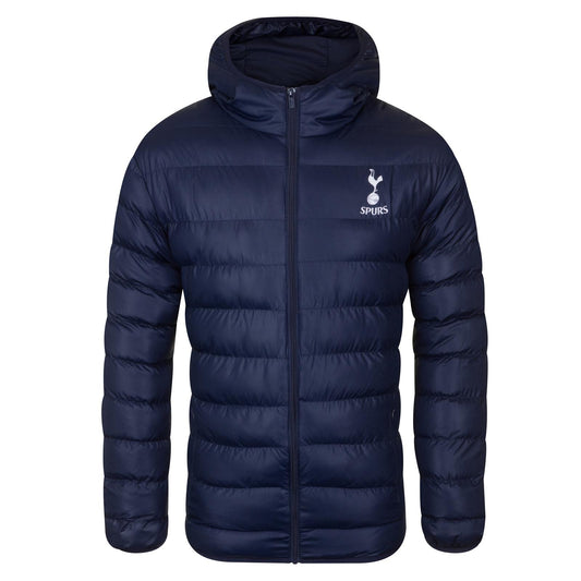 Navy Blue - Front - Tottenham Hotspur FC Mens Quilted Padded Jacket