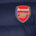 Navy - Back - Arsenal FC Mens Crest Quilted Jacket