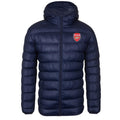 Navy - Front - Arsenal FC Mens Crest Quilted Jacket