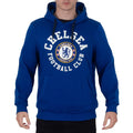 Royal Blue - Front - Chelsea FC Mens Fleece Hoodie