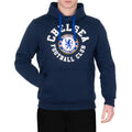 Navy Blue - Back - Chelsea FC Mens Fleece Hoodie