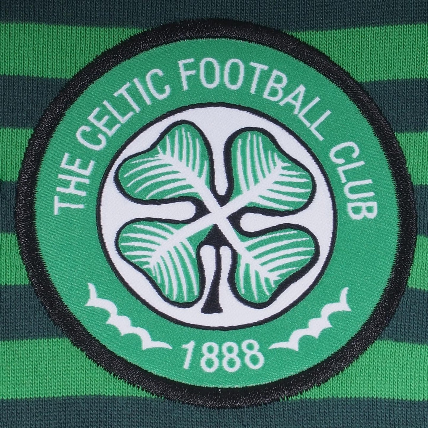 Green - Back - Celtic FC Mens Contrast Striped Polo Shirt