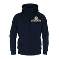 Navy Blue - Front - Scotland FA Mens Fleece Full Zip Hoodie