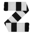 Black-White - Front - Fan Originals Newcastle Bar Scarf