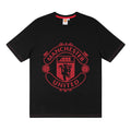 Black - Back - Manchester United FC Mens Crest Short Pyjama Set