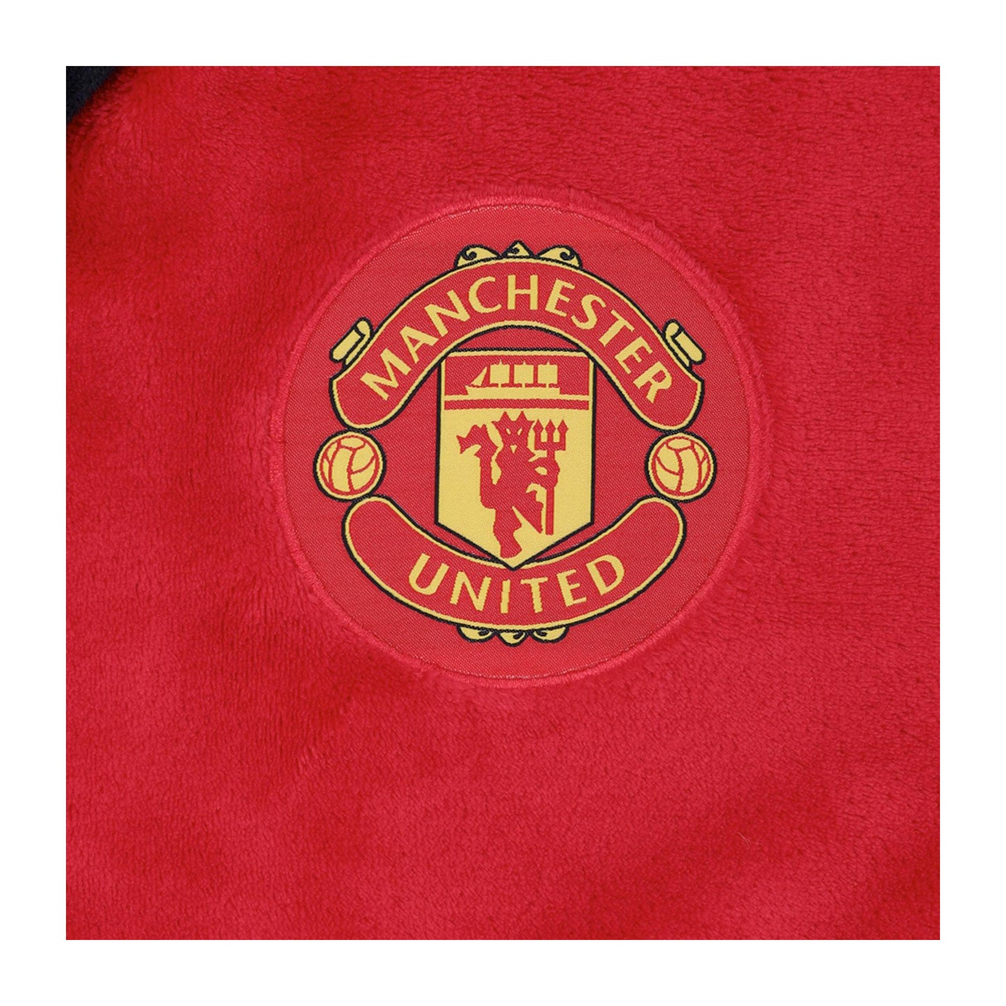 Red - Back - Manchester United FC Baby Crest Fleece Dressing Gown