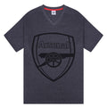 Grey - Back - Arsenal FC Mens Short Pyjama Set