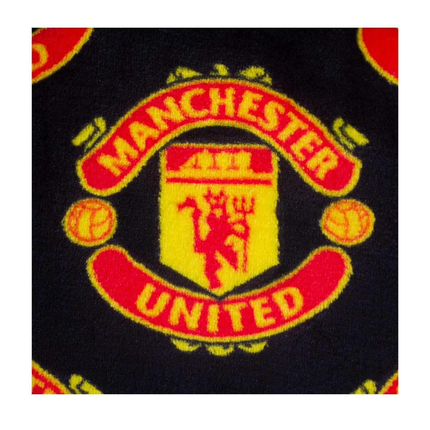 Black - Lifestyle - Manchester United FC Baby Crest Fleece All-Over Print Dressing Gown