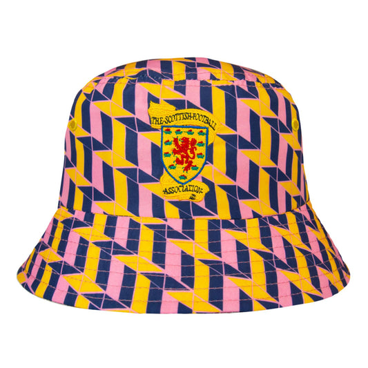 Yellow-Purple - Front - Fan Originals SFA 1990 Bucket Hat