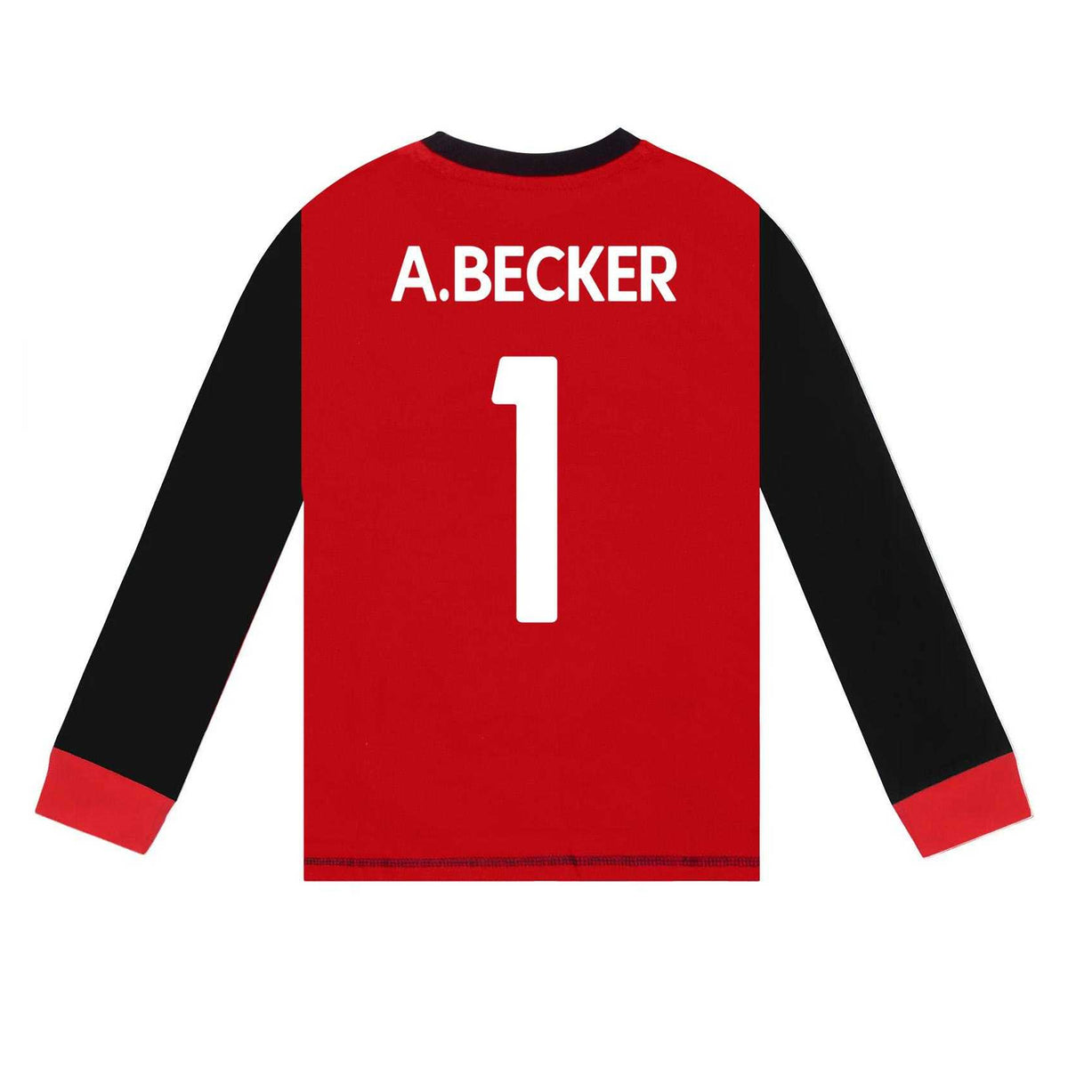 Red-Black - Side - Liverpool FC Boys A.Becker 1 Long-Sleeved Long Pyjama Set