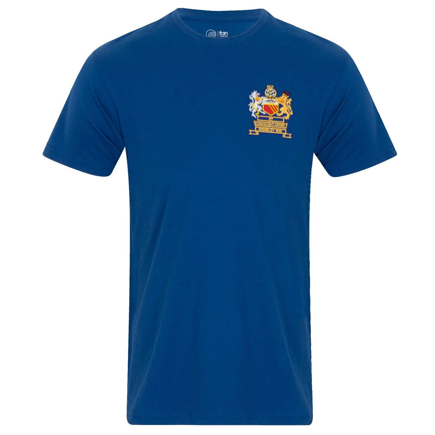 Blue - Back - Fan Originals Mens Manchester 1968 Charlton 9 T-Shirt