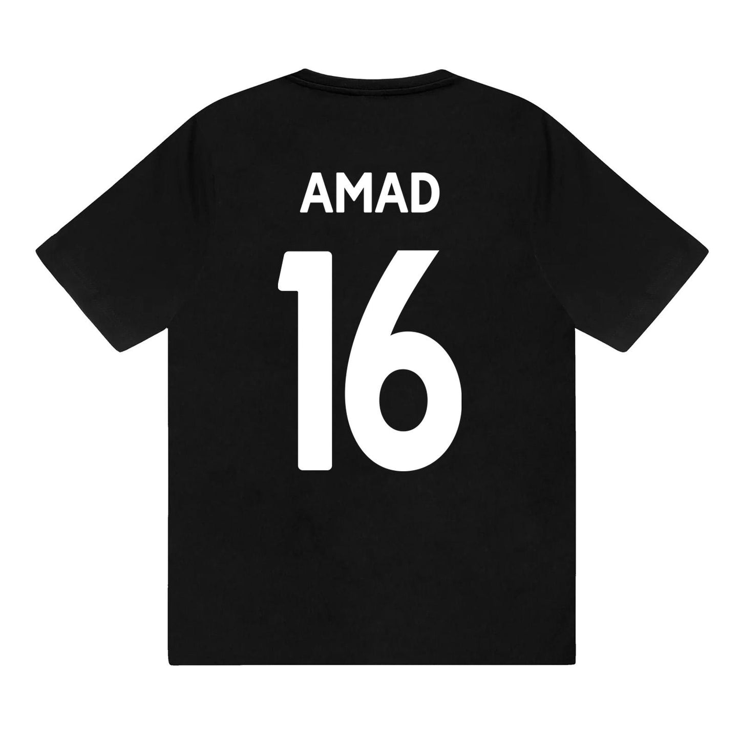 Black - Side - Manchester United FC Boys Amad 16 Sublimated Short Pyjama Set