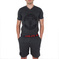 Grey - Lifestyle - Manchester United FC Mens Crest Short Pyjama Set