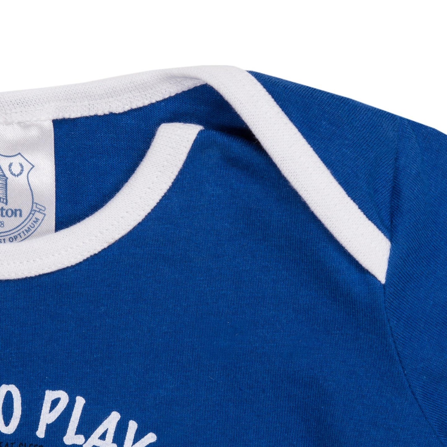 Blue - Close up - Everton FC Baby Boys Born To Play Long Pyjama Set