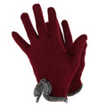 Burgundy - Front - Handy Ladies-Womens Wool Rich Gloves