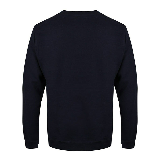 Navy - Side - Grindstore Mens Walker In A Winter Wonderland Christmas Jumper