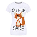 White - Back - Grindstore Womens-Ladies Oh For Fox Sake T-Shirt