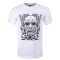 White - Front - Unorthodox Collective Mens Samurai Mask T-Shirt