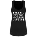 Black - Front - Grindstore Womens-Ladies Typically Nocturnal Vest Top