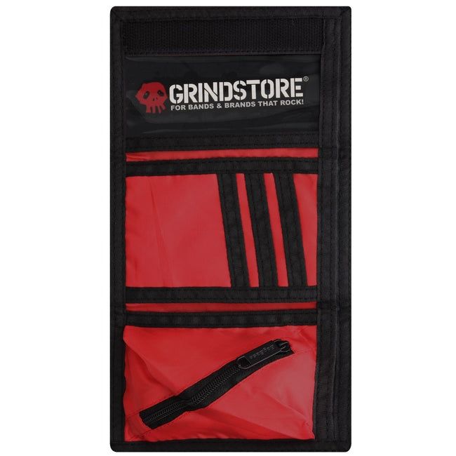 Red-Black - Back - Grindstore Sugar Skull Wallet