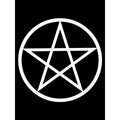 Black - Side - Grindstore Mens Pentagram Hoodie