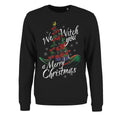 Black - Front - Grindstore Womens-Ladies We Witch You A Merry Christmas Sweatshirt