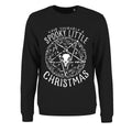 Black - Front - Grindstore Womens-Ladies Have Yourself A Spooky Little Christmas Sweatshirt